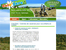 Tablet Screenshot of enfants-vacances.com